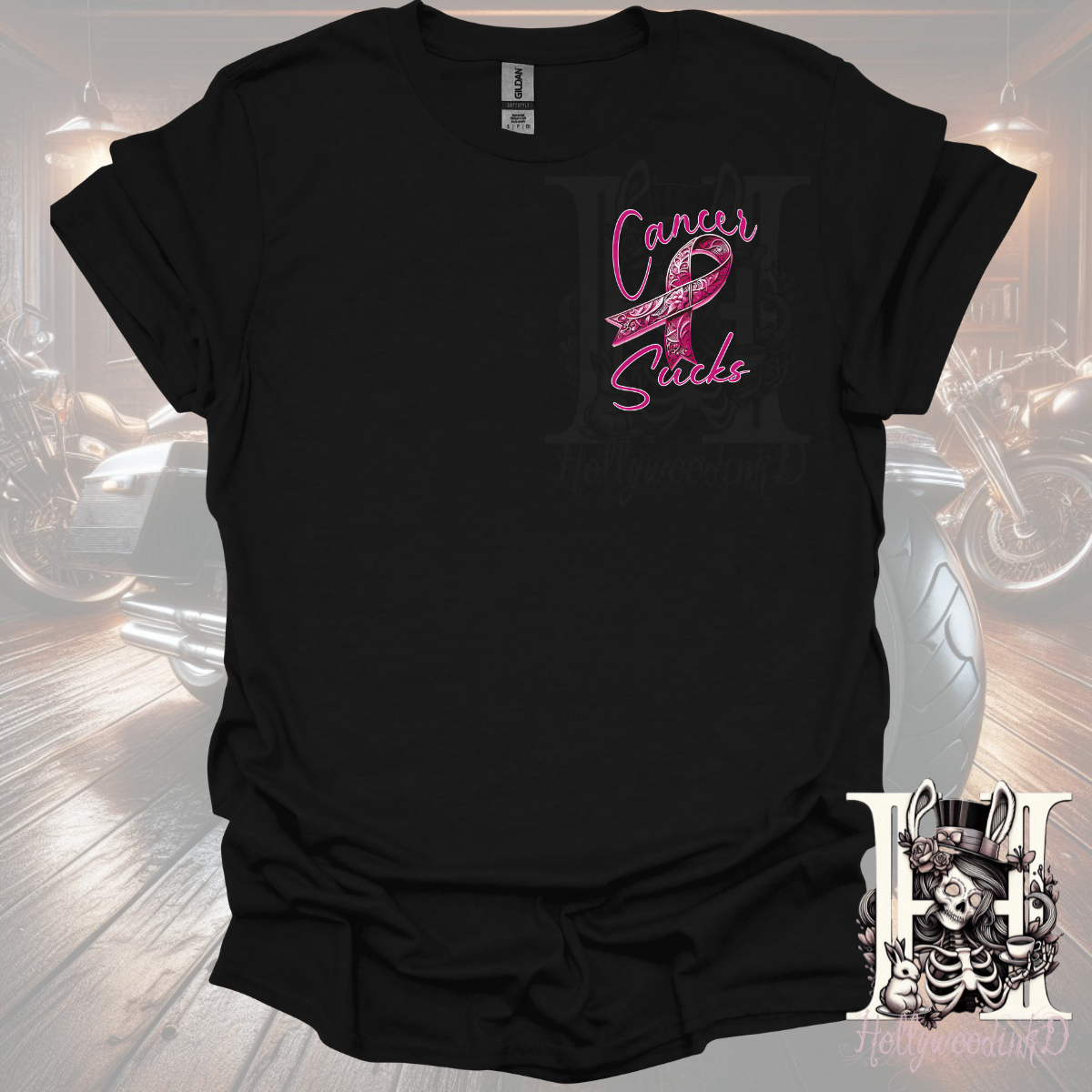 Take a Ride on the Pink Side Cancer Awareness Graphic T-Shirt