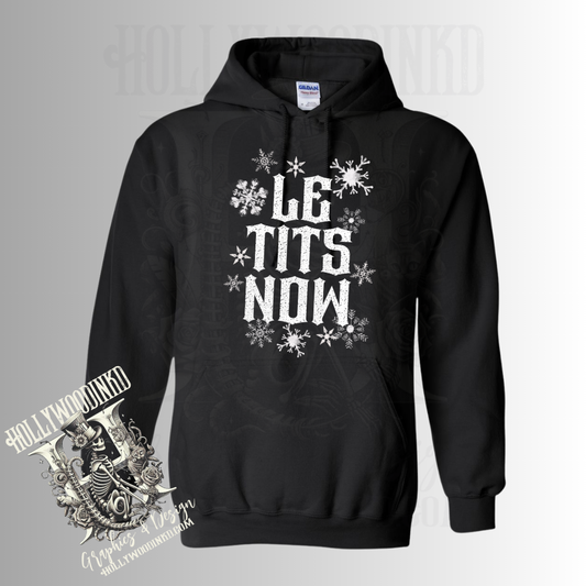 Let it Snow Sarcastic Funny Christmas Graphic Style Hoodie